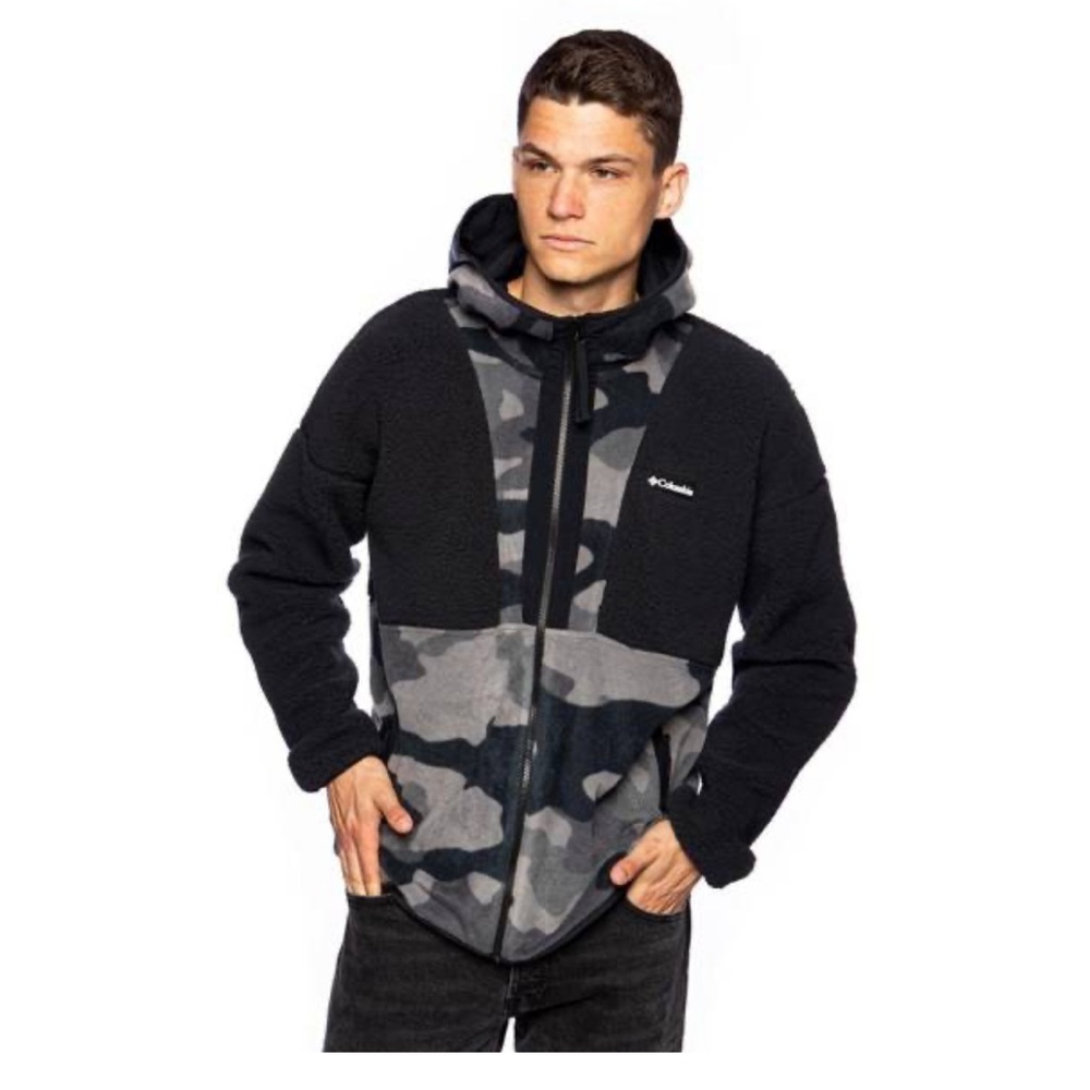 Columbia Sherpa Fleeces Backbowl™ Sherpa Full Zip Hoodie, camouflage, large